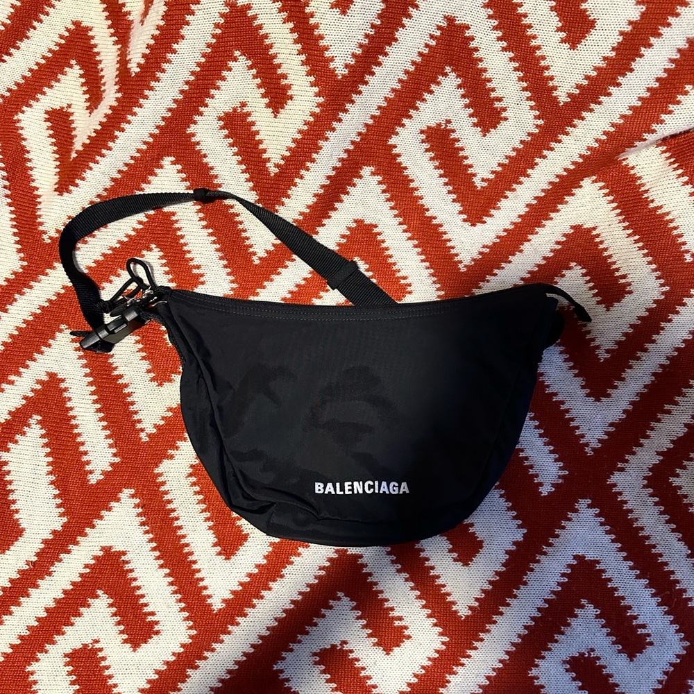 Balenciaga Wheel Nylon Sling Bag